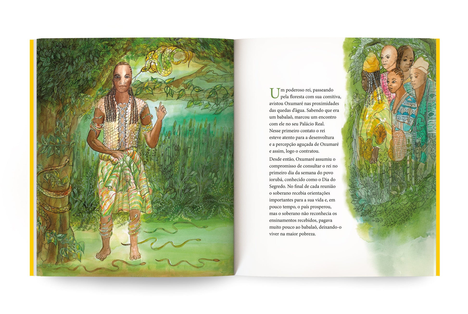 Livro Oxumaré escrito e ilustrado por Edsoleda